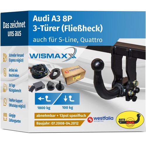 Anhängerkupplung abnehmbar - anhÄngerkupplung,