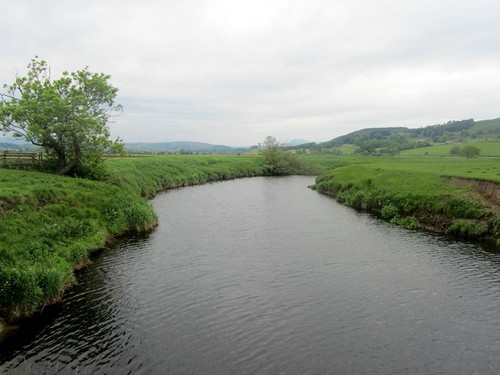 Foto fluss ribble mäander - a2,