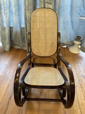 Schaukelstuhl Antik 1900 Holz Schwingstuhl Schwingstuhl Relaxsessel