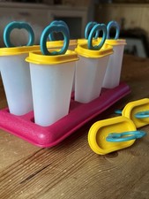 Tupperware Eisförmchen/Eiszwerge 6er mit Ständer u. 2 Ersatz - neu