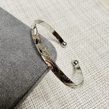 Versilberter Armreif 6 cm