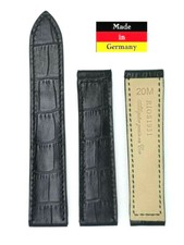 Uhrenarmband 20mm passend für Faltschliesse Cartier Tank prägung schwarz / 48