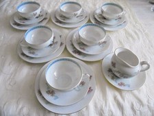 20 tlg. Teeservice Japanisch-Chinesisch Geisha Bild in Tassen