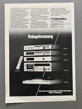 Toshiba System 70 HiFi Stereoanlage Bausteine 1980 Vintage Ad Werbung Reklame