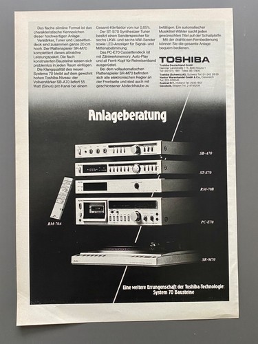 Toshiba system hifi - system, 70