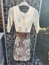 Dirndl Hochzeit Spitze Elegant Gr. 34 Mit Perlen