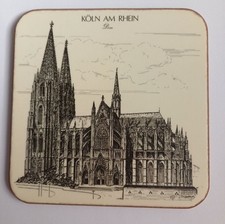 6er Set Untersetzer Kölner Stadtansichten von  Pimpernel