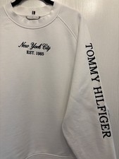 Tommy Hilfiger Damen Pullover, XXL, weiß 