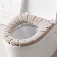 Neu WC-Sitz Auflage weich waschbar Acryl dick Badezimmer Hocker Abdeckung Matte