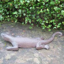 Salamander Gecko Echse Gusseisen Eidechse Gartentiere Molch Lurch WP058C-B