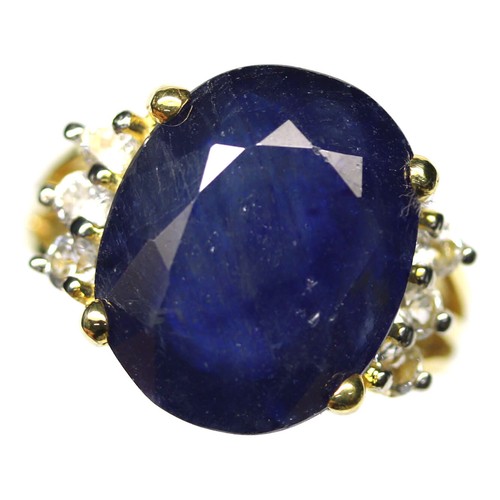 925 sterlingsilber ring blau - 925,