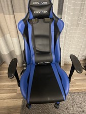 Gaming Stuhl GTPLAYER – Blau/Schwarz – Ergonomisch mit Kissen