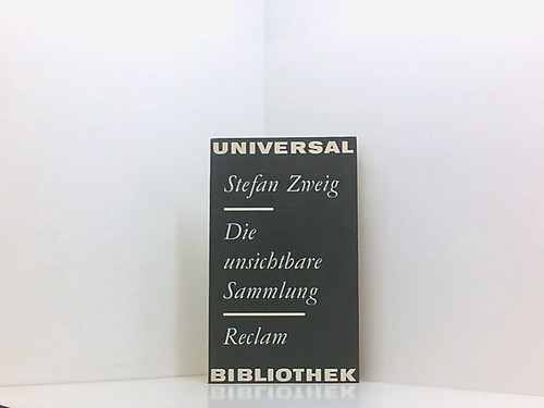 Stefan zweig die unsichtbare - stefan,
