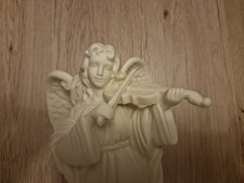 Partylite Engel Geigenspielerin Bisquit Porzellan Neu