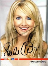 Original Autogramm Frauke Ludowig RTL /// Autogramm Autograph signiert si 350652