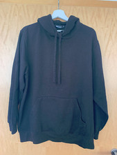 zk - MAN boohooman Hoodie Sweathirt Kapuzenpulli schwarz - Herren Gr. M