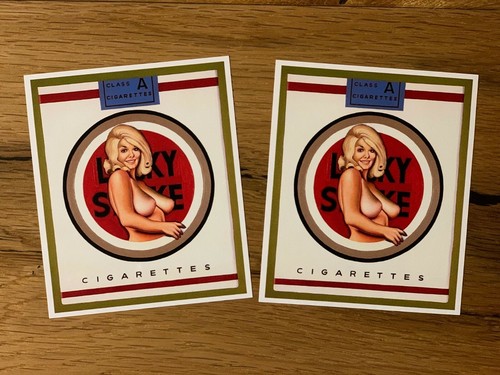 Lucky retro girl - 2x, aufkleber