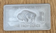 1 oz Titanbarren Büffel Bison