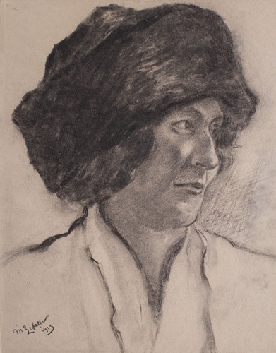 Jugendstil porträt frau - porträt,
