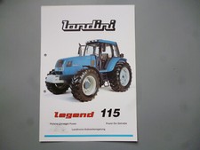 landini legend 115 Traktor    Original Schlepper  Prospekt 2 Seiten