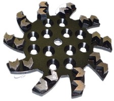 Blastrac BG-250 Diamant-Stern-Pfeil-Schleifscheibe 250 mm Ø Korn 30-20 Segmente