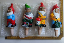 Pflanzenbewässerungssytem Ton-Gartenzwerge, 4 Stück, new old stock, Verpackung b