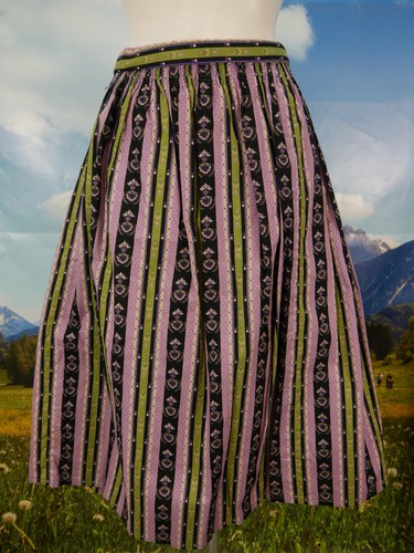 Trachtenrock schwarz lila
