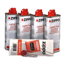 4x Zippo BENZIN a 125ml + 6