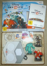 Nintendo Wii Disney Infinity Starterset Spiel Portal Base Chips 3Figuren set NEU