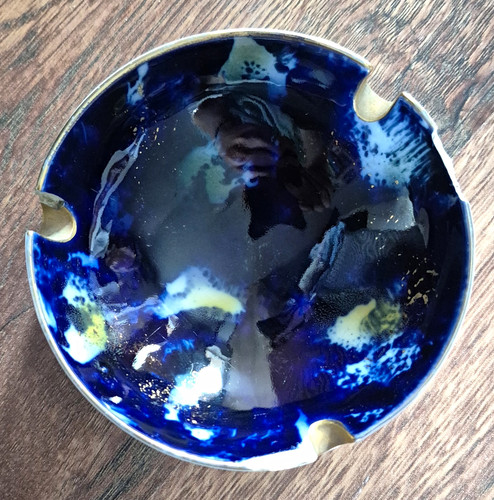 Echt kobalt aschenbecher - echt, aschenbecher+