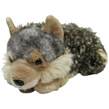 Aurora Miyoni, liegender Wolf Kuscheltier 32cm Gebraucht Wolf