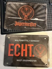Jägermeister Blechschilder, 2
