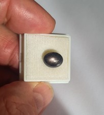 Sternsaphir "schwarz" Indien  ca.6 ct - ca. (!) 8 x  10  mm - Ausverkaufspreis