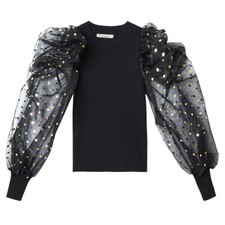 Damen Strickpulli Bluse Top