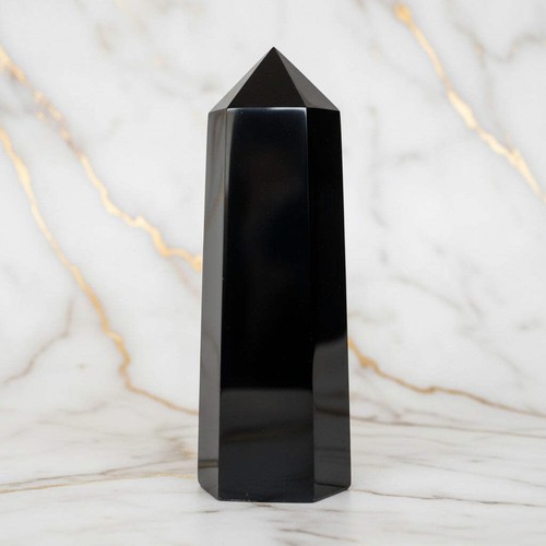 Obsidian obelisk 20cm 9 - obelisk, 1,9