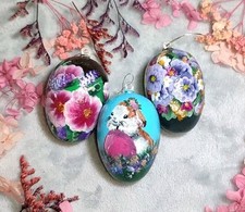 Bemalte Ostereier Set aus