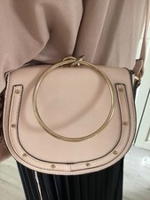 Bijou Brigitte Tasche Saddle Bag rose Nieten gold