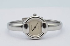 GUCCI SPANGENUHR DAMEN UHR 1400L 15MM STAHL QUARTZ NEUWERTIG MIT STAHL SILBER