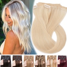 Glatt Echthaar Clip In Hair