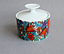 Kleine Zuckerdose Blumen Retro