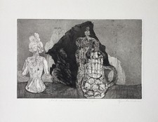 Gunda Oehm Radierung betitelt