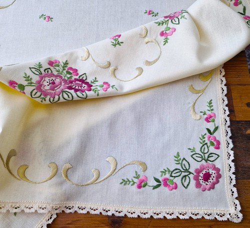 Vintage tischdecke mit - tischdecke,