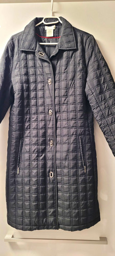 Damen steppmantel schwarz lang - steppmantel,