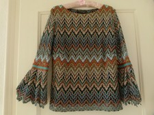 Neues ANA ALCAZAR Blusenshirt, Pullover Gr.  38/ 40  M/ L wie Missoni