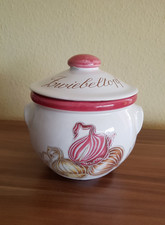 Keramik Zwiebeltopf weiß NEU