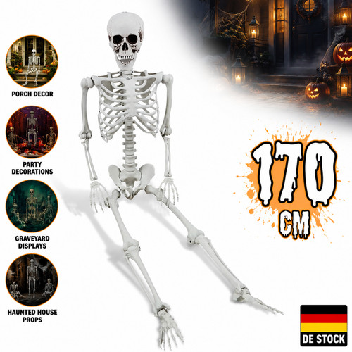 Skelett halloween lebensgroß - skelett,