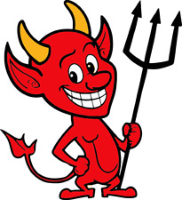 Aufkleber Roter Teufel mit
