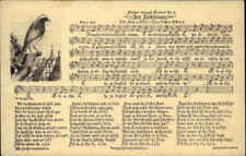 Musik & Lied Liedkarte ~1925 Hans Soph Mundart "Der Rutschwanz" (Vogel) Noten