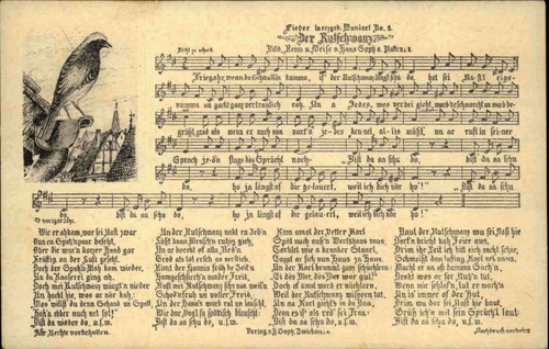 Musik lied liedkarte 1925 - &,