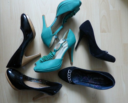 Paar high heels plateau - 3,
